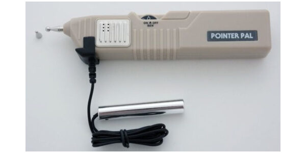 A picture of the point pen and its charger.