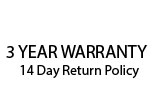 A black and white image of a bear warranty logo.