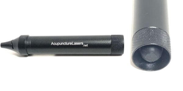 A close up of an acupuncture pen